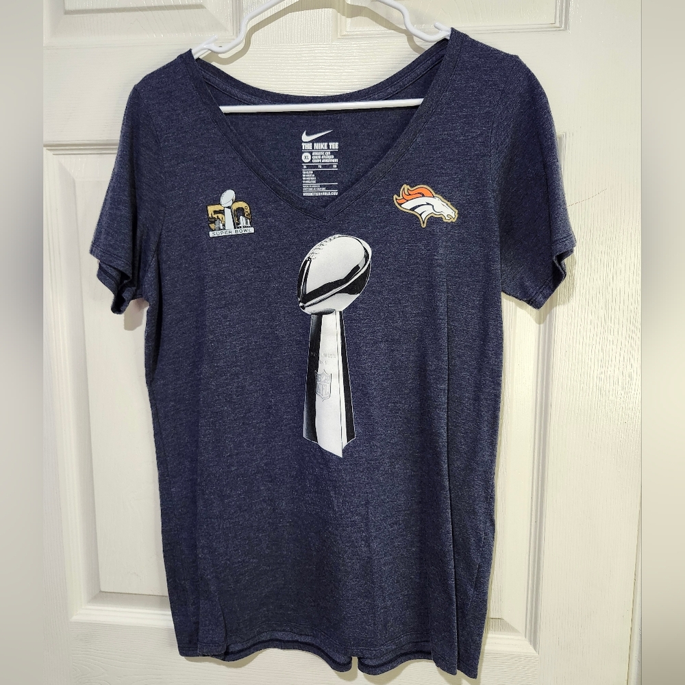 💋5/$25 Nike Women's Denver Broncos Superbowl 50 Champion Tee Size XL